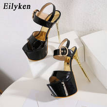 Eilyken-Sandalias de tacón alto para mujer, zapatos de gladiador con plataforma de 17CM, sexys, con correa en el tobillo, para fiesta, talla 35-43, 2022 2024 - compra barato