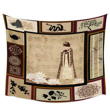 Cuadro de Estilo tradicional chino con costuras para colgar en la pared, decoración de tapices, colcha, arte de pared, manta, toalla, bufanda 2024 - compra barato