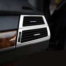 Автомобильный Стайлинг приборной панели кондиционер на выходе рамка украшение интерьера вентиляционные отверстия Крышка Накладка для BMW X5 X6 E70 E71 2008-2014 2024 - купить недорого
