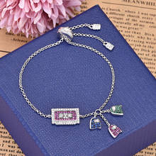 Creative Tap Pacmann Zircon Bracelet Simple Popular Jewelry Fashion Colorful Exclusive Bracelets Zk30 2024 - buy cheap