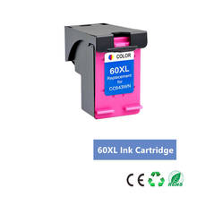 Cartucho de tinta para impresora hp 60 xl, para hp60 F2480 F2420 F4480 F4580 F4280 D2660 D2530 D2560 PhotoSmart C4680, Color 60XL 2024 - compra barato