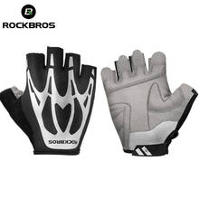 ROCKBROS-guantes de ciclismo para hombre y mujer, manoplas reflectantes de medio dedo para deportes al aire libre, verano y otoño 2024 - compra barato