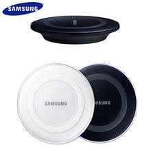 Samsung-cargador inalámbrico QI Original, almohadilla de carga para Galaxy S6, S7 Edge, S8, S9, S10 Plus, Note 5, iPhone 11 Pro, XR, XS Max 2024 - compra barato