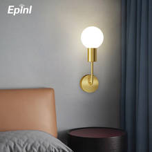 2021 Modern Wall Light Creative Living Room Round Aisle Bedroom Bedside Restaurant Study Copper Wall Lamp Nordic  Home Decor 2024 - buy cheap