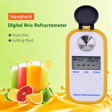 Refratômetro eletrônico brxi 0.0 a 50.0%, refratômetro digital portátil com tela lcd brxi sugar 2024 - compre barato