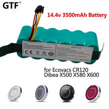 NI-MH 14.4V 3500mAh Rechargeable Battery for panda X500 Battery for Dibea X500 X580 X600 Vacuum Cleaner for Ecovacs Mirror CR120 2024 - buy cheap