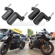 Motorcycle Black & Carbon No Cut Frame Sliders Crash Falling Protection For Kawasaki Ninja ZX-10R ZX10R ZX 10R 2004 2005 2024 - buy cheap