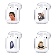 Funda de auriculares para mujer, Funda de AirPods transparente para auriculares inalámbricos con Bluetooth, Apple Air Pods 2 1, Capa 2024 - compra barato
