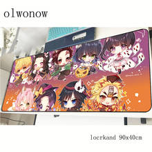 Almofada personalizada do computador do teclado das almofadas do rato de shinazugawa genya do jogo mousepads do jogo do gel 800x400x4mm mousepads do assassino do demônio 2024 - compre barato