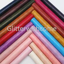 Glitterwishcome-láminas de cuero de imitación para lazos, láminas de 21x29cm, tamaño A4, para arcos, dos tonos, Vintage, GM356A 2024 - compra barato