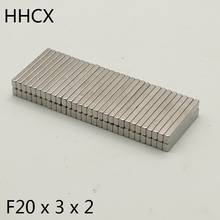 10 20 50 100PCS/LOT Magnet 20*3*2  Strong N35 NdFeB Magnet 20x3x2 Block Neodymium Rare Earth Permanent Magnets 20 x 3 x 2 2024 - buy cheap