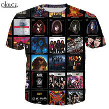 CLOOCL Metal Rock KISS Band 3D Print Summer Mens Women T Shirt Unisex Short Sleeve Casual Harajuku Fashion Tops Drop Shipping 2024 - buy cheap