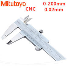 Mitutoyo-Calibradores CNC Vernier de 8 ", 0-200mm, 0,02mm de precisión. 001in, herramientas de medición, calibrador de escala de acero inoxidable 530-118 2024 - compra barato