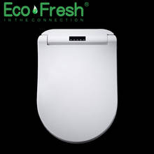 Ecofresh Smart toilet seat D-shape Electric Bidet cover heat double nozzle soft wash dry massage fit wall-mounted toilet 2024 - buy cheap