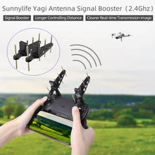 2 pçs yagi antena 2.4ghz zangão controle remoto antena sinal impulsionador para dji mavic mini se/pro/mavic 2/fantasma 4 pro/evo ii 2024 - compre barato