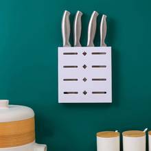 Wall-Mounted Adhesive Drain Knife Rack Holder Storage Container Cutlery Organizer for Kitchen 2024 - buy cheap