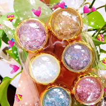 Conjunto de lentejuelas hexagonales para decoración de uñas, set de 6 frascos con purpurina mixta degradada, escamas para uñas, purpurina y polvo 2024 - compra barato