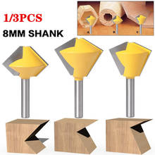 1-3pcs/set 8mm Shank Multi Sided 6/8/12 Sided Glue Joint Router Bit Sets Tungsten Carbide Woodworking Tools 2024 - buy cheap