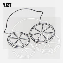 Yjzt 14.5 × 11.5cm interessante limão requintado carro adesivos decalques de vinil decoração do corpo do carro preto/prata 10a-0800 2024 - compre barato