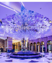 Sales center sand table chandelier clubhouse hotel banquet hall shopping mall multi-layer crystal chandelier factory engineering 2024 - buy cheap