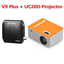 SKYSAT V9 Plus With UC28D Projector V9Plus Support Full HD 1080P DVB-S/S2 USB/PVR Ready 3G WiFi Media Player 2024 - buy cheap