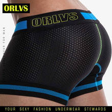 Orlvs boxers masculinos, cueca boxer de secagem rápida, calções de malha respiráveis 2024 - compre barato