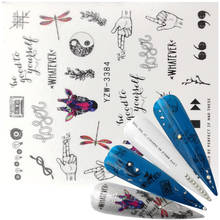 2022 Spring New Arrival Nail Sticker Colourful Dragonfly Water Transfer Decals Nail Art Sticker Manicure Foils Slider 2024 - buy cheap