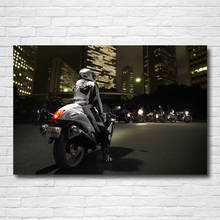 Pintura moderna hayabusa suzuki gsx1300r superbike papel de parede da motocicleta posters lona impressão arte da parede para casa decoração do quarto 2024 - compre barato