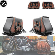 Saco da motocicleta para sportster xl 883 1200 sacos de sela do motor couro do plutônio moto lado ferramenta bagagem saco para harley kawasaki yamaha 2024 - compre barato