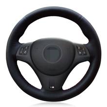 Car Steering Wheel Cover Hand-stitched Black Artificial Leather For BMW M Sport M3 E90 E91 E92 E93 E87 E81 E82 E88 X1 E84 2024 - buy cheap