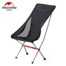 Naturehike yl06 cadeira dobrável para acampamento, assento portátil ultraleve com encosto dobrável para pesca, piquenique e churrasco 2024 - compre barato