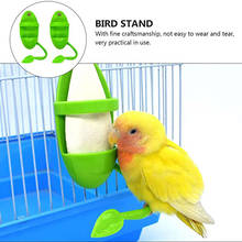 Кормушка для попугаев с стоя стеллаж для фруктов Подставка для овощей пластиковый подвесной контейнер для еды клетка аксессуары любимчика товары для птиц 2024 - купить недорого