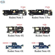 Yuxi substituição módulo microfone + usb de carregamento placa do porto cabo flexível conector para xiaomi redmi note3 nota 3 pro 4 4x mtk x20 2024 - compre barato