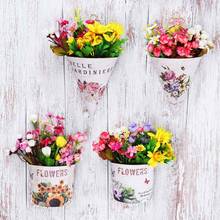 Wall Hanging Planter Flower Pot Plant Pots Basket Holder Artificial Hanging Pots Balcony Garden Home Decoration 2024 - buy cheap