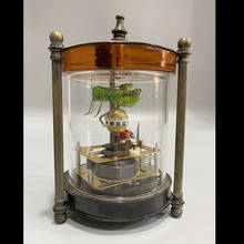 Relógio mecânico de botão chinês, elaborado, decorativo, de cobre, katydid, ladybug, peito ou teto (cor aleatória) 2024 - compre barato