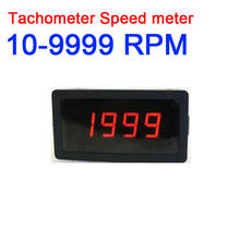 Painel medidor de velocidade do tacômetro, motor digital com tela de led, 10-0.56 rpm, para carros de 12v e 24v 2024 - compre barato