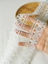 2 Meters Ivory Lace Trim Polyester Embroidered Lace Fabric Sewing Lace Ribbon Apparel Accessories Trims 4.5cm Width 2024 - buy cheap