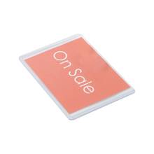 50 Pcs A7 Transparent Cover Wall Mounted Price Tag Shef Price Display Frame Supermarket Label Holder Picture Frame Photo Sleeve 2024 - buy cheap