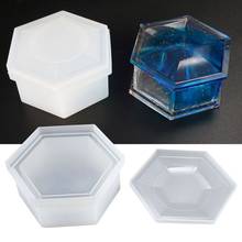 DIY Hexagon Storage Box Mold Crystal Epoxy Plum-shaped Silicone Mould 2024 - buy cheap