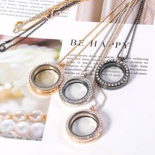 1PC 30mm Magnetic Glass Floating charms locket pendant necklace Memory photo Lockets Necklace 2024 - buy cheap