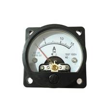 Hot AC 0-15A Class 2.5 Round Analog Panel AM Meter Current Measuring Ammeter Gauge Black SO-45 2024 - buy cheap