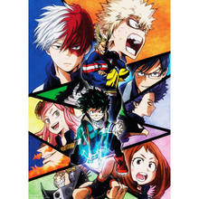 Diamond Painting Wall Art Cross Stitch My Hero Academia Picture 5d Embroidery Japanese Cartoon Role Full Round Drill Home Decor 2024 - buy cheap