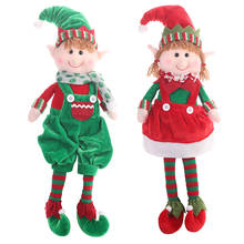 OurWarm Christmas Decoration Elf Doll Plush Christmas Tree Hanging Ornament Merry Christmas New Year Kids Toys 2020 48x15cm 2024 - buy cheap