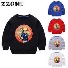 Children's Hoodies Kids Cartoon Fireman Sam Funny Sweatshirts Baby Cotton Pullover Tops Girls Boys Autumn Clothes,KYT2078 2024 - buy cheap