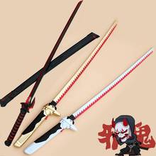 Foam Rubber PU Sword Weapon Knife Prop Anime Games Cosplay Genji Katana Ninja Samurai Knife Sword Espada Teens Toy with Scabbard 2024 - buy cheap