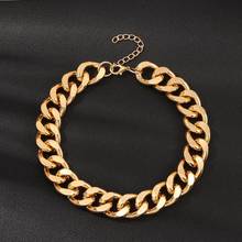 Unisex Thick Link Chain Short Necklace Hip Hop Party Club Statement Jewelry Gift 2024 - buy cheap