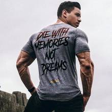 New Men Short Sleeve Cotton Running t-shirt Summer Casual Fashion Gyms Fitness Bodybuilding T shirt Male Slim Tees Tops Clothing 2024 - buy cheap