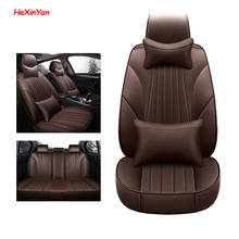 HeXinYan Leather Universal Car Seat Covers for Nissan March Teana qashqai x-trail tiida almera primera navara leaf Note Murano 2024 - buy cheap