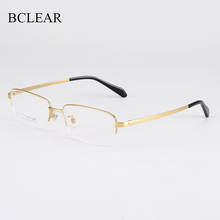BCLEAR 2020 New Arrival Businessmen Casual Eyeglasses Frame Vintage Glasses Optical Spectacle Tiatnium Frames Fashion Men Style 2024 - buy cheap