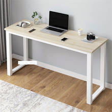 B2783 80/100/120/140cm Modern Manmade Board Steel Frame Office Computer Table Household Economical Large Desktop Study Desk 2024 - buy cheap